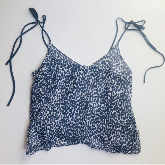 Honey Punch blue leopard tie tank - Picture 2 of 5